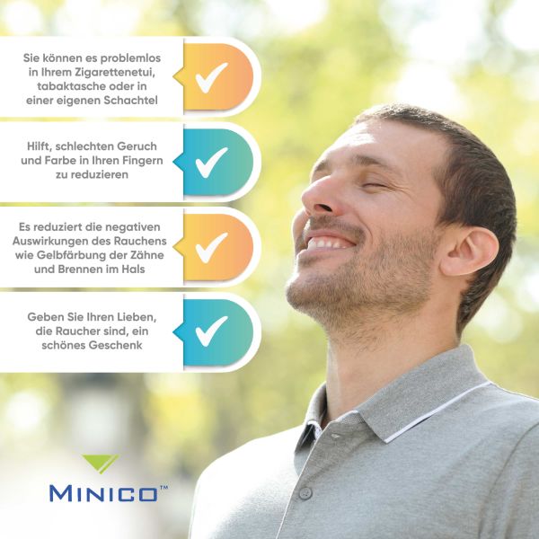 MINICO Disposable Cigarette Filters for Smokers (350 Pieces)